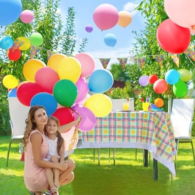 GYIPFIPA 100 Pack Balloons Assorted Color 12 Inches Rainbow Latex Balloons, 10 Bright Color Balloon Arch Kit, for Birthday Baby Shower Wedding Party Decorations - Image 5