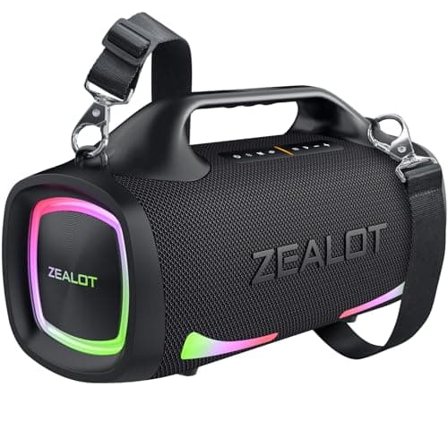 ZEALOT Bluetooth Speaker, 110W Peak(100W) Booming Sound Speakers Wireless, Dual Pairing, XBass, Bluetooth 5.3, 24000mAh Power Bank, Portable Outdoor Waterproof Speaker for Camping, Beach and Party - Image 1