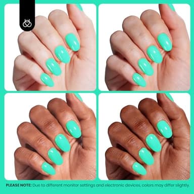 Beetles Green Teal Gel Nail Polish - Hema-Free Turquoise Mint Green Soak Off Gel Polish Island Reverie for DIY Manicure Salon 0.5Oz - Image 6