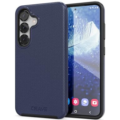 Crave Dual Guard Compatible with Samsung Galaxy S25 Case, Shockproof Protection Dual Layer Case for Samsung Galaxy S25 - Navy - Image 1