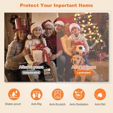 Gasbye 9-Inch Thermal Laminator Machine, World's First Open-Lid Design, Remove Jam in 5s, Auto Shut-Off, NTC Temperature Control, 5 Laminating Sheets for Teacher School Home Office Personal, Black - Image 9