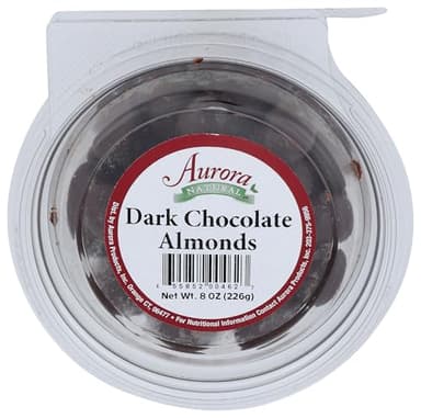 Aurora Products Dark Chocolate Almonds Car Cup, 8 OZ - Image 1