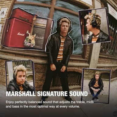 Marshall Monitor III A.N.C. Over-Ear Bluetooth Headphones - Active Noise Cancelling with Microphone | 100+ Hrs Wireless Playtime | Lightweight, Foldable Design for Travel - Black - Image 3