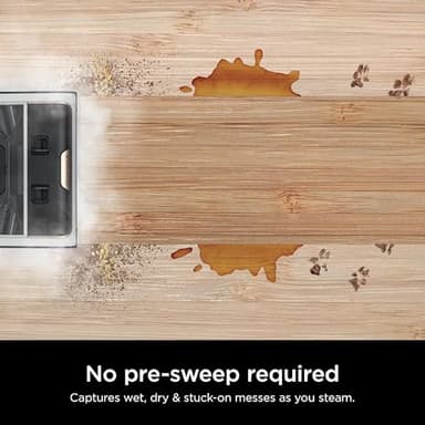 Shark Steam Pickup 3-in-1 Steam Mop Picks Up Debris, Deep Scrubs, & Steam Sanitizes - All At Once, Lightweight Steam Cleaner for Home, Steam Cleaner for Hardwood, Tile & Laminate, White, SD205CCO - Image 3