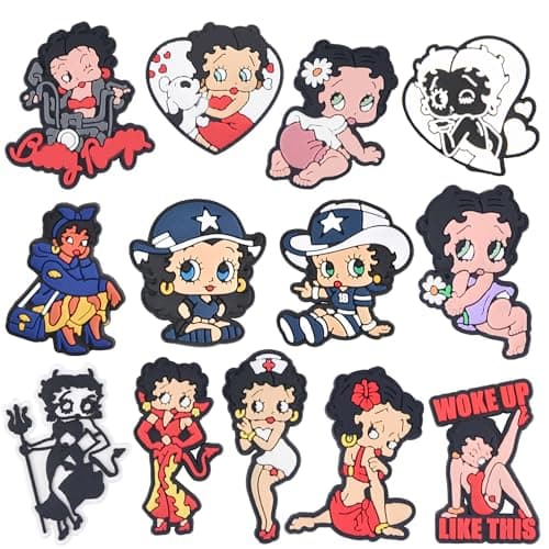 Cartoon PVC Shoe Charms, DIY Shoe Accessories for Bracelets, Cute Decorations for Birthdays, Parties, and Gifts. (13PCS) - Image 1