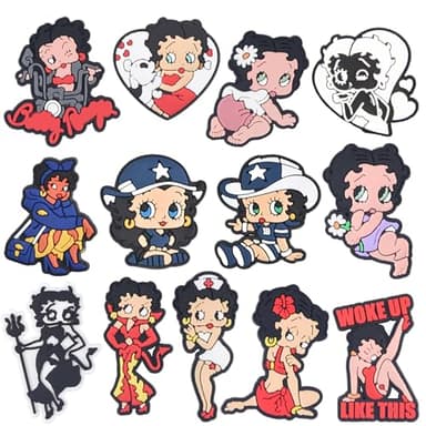 Cartoon PVC Shoe Charms, DIY Shoe Accessories for Bracelets, Cute Decorations for Birthdays, Parties, and Gifts. (13PCS) - Image 1