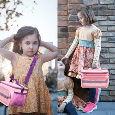 Sun3drucker Carrying Case for Toniebox 2/1,Carrying Travel Bag for Toniebox Starter Set and Tonie Figures, Toniebox 2 Audio Player Bundle Portable Storage Bag (Pink) - Image 7