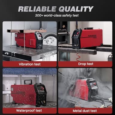 ARCCAPTAIN Plasma Cutter, [Large LED Display] 50Amps Cutter Machine with 110/220V Dual Voltage DC Inverter IGBT 1/2 Inch Clean Cut Post Flow and 2T/4T, for Beginners DIY - Image 5