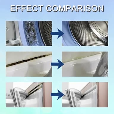 Sugelary Mold Stain Cleaner Gel, 5 fl oz Multi Home Stain Cleaning Gel for Washing Machine Seals, Fridge Gaskets, Tile Grout, Sink and Bathroom Use - Image 2