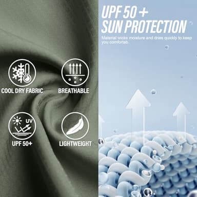 Women's UPF 50+ Long Sleeve UV Sun Protection Shirts, Fishing Hiking Travel Shirt,Breathable and Fast Dry(5071,Mountain Green,M) - Image 7