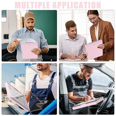 Hongri Clipboard with Storage, Pink 8.5 x 11 Folder Nursing Side Opening, Heavy Duty with Dual Compartment, Smooth Writing for Teachers, Classroom, Size 13.3 x 9.4 x 1.5 in, Office & School Supplies - Image 6