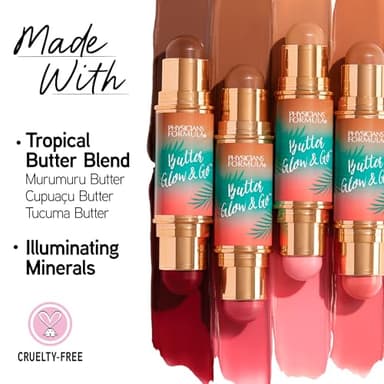 Physicians Formula Butter Glow & Go Multiuse Stick, Ultra-Creamy Radiant Finish Formula with Murumuru Butter, Vegan & Cruelty-Free- Beachy Pink - Image 5