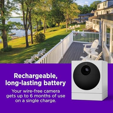 Roku Outdoor Camera (No Base) for Home Security - Security Camera with HD Night Vision, Works with Google, Motion Detection & 2-Way Audio - 90-Day Subscription Included - Image 4