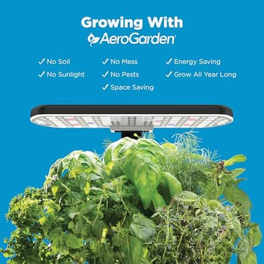 AeroGarden Harvest Lite, Indoor Garden Hydroponic System with LED Grow Light, Holds up to 6 AeroGarden Pods, Green - Image 3