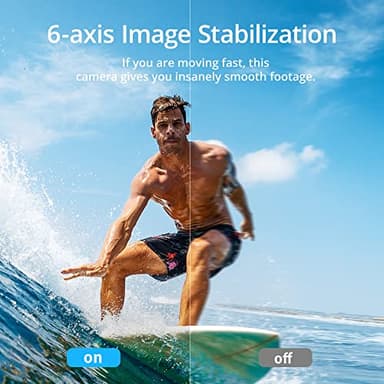 AKASO Brave 7 4K30FPS 20MP WiFi Action Camera with Touch Screen IPX8 33FT Waterproof Camera EIS 2.0 Zoom Support External Mic Voice Control with 2X 1350mAh Batteries Vlog Camera - Image 4