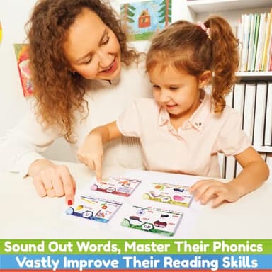 THE BAMBINO TREE Phonics Flash Cards - Learn to Read in 20 Phonic Stages - Education for Kids Ages 4-8 Kindergarten 1st 2nd Grade - Image 3