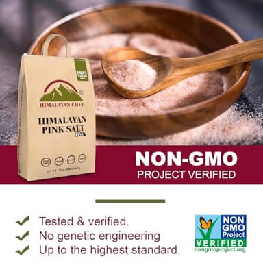 Himalayan Chef Pink Himalayan Salt Extra Fine Grain, 8 lbs Bag - Pure, Natural, Kosher, Non-GMO, Mineral-Rich, for Cooking, Seasoning, Baking, Table Use - Image 4