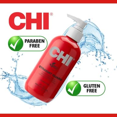 CHI Straight Guard Smoothing Styling Cream, Eliminates Frizz For Sleek & Shiny Hair, Maximum Control, 8.5 Oz - Image 5