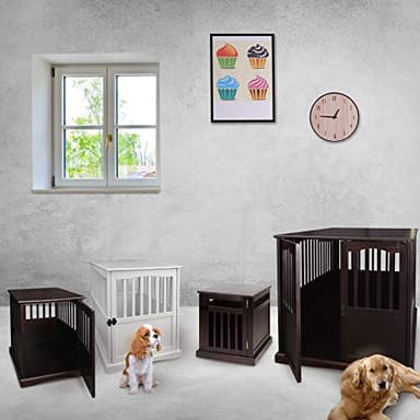 Casual Home Wooden Large Pet Crate, End Table, Espresso, 24 x 36.5 x 29.5 in - Image 16
