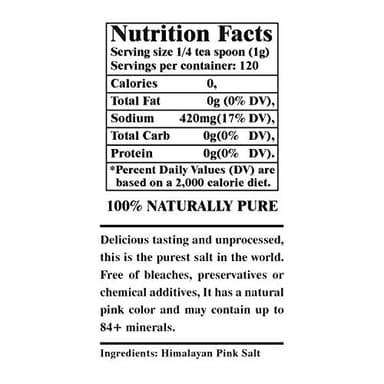 Himalayan Chef Himalayan Pink Salt Grinder-4.2 oz, (5303C) - Image 2