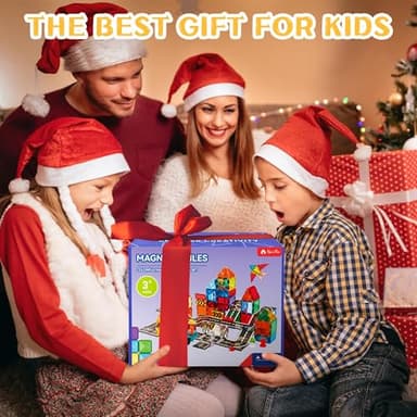 Magnetic Tiles Road Set with Car Crane and Toy Figurine, Construction Tiles Building Blocks Set for Kids Birthday Gifts, Educational STEM Sensory Toys for 3 4 5 6 7 8+ Year Old Toddlers Boys Girls - Image 7