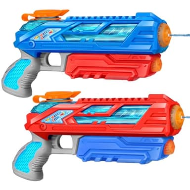 RONSTONE Water Gun for Kids, 2 Packs Squirt Guns Super Water Soaker Blaster Pool Water Guns for Kids Ages 3-5, 4-8, 8-12 Boys and Girls, Summer Toys for Outdoor Swimming Pool Beach - Image 1
