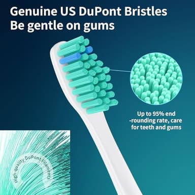 OLINS KAKO Replacement Heads for Philips Sonicare, Toothbrush Replacement Head Compatible with Phillips Sonicare E-Series Screw-on Handles for Essence, Advance, Elite, CleanCare, Extreme, 6 Pack - Image 4