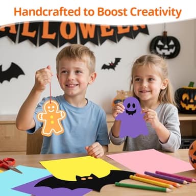 40 Sheets Colored Cardstock Colorful Card Stock Paper Color Cardstock Paper 8.5 x 11 Thick Card Stock Printer Papers for Inkjet Printing Office School Home DIY Crafts Decors Christmas Card Making - Image 2