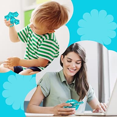 Magnetic Fidget Sphere - Pentagons Magnets Balls - 12 Piece Set - Crystal Bright Blue - Magnet Fidgets Toy - Creativity Beyond Imagination, Inspirational, Recreational, Desk Toys for Adults - Image 6