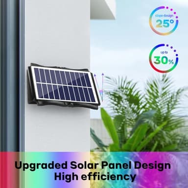 WONYO 4LED Multi-Color Solar Wall Lights, Up and Down Lighting Solar Outdoor Light Waterproof IP65, Solar Fence Light for Yard Garden Garage Walkway Porch Christmas Decorations (4 Pack) - Image 4