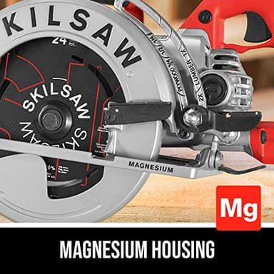 SKILSAW SPT77WML-01 15-Amp 7-1/4-Inch Lightweight Worm Drive Circular Saw , Silver - Image 4
