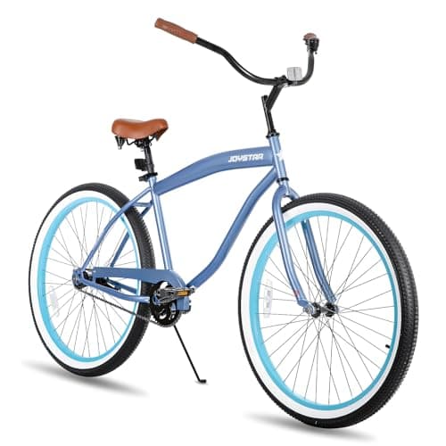 JOYSTAR 26 Inch Beach Cruiser Bike for Ages 9-13 Years Old Girls and Boys 26 Inch Beach Cruiser with Single Speed Step-Over Frame Blue - Image 1