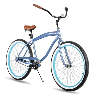 JOYSTAR 26 Inch Beach Cruiser Bike for Ages 9-13 Years Old Girls and Boys 26 Inch Beach Cruiser with Single Speed Step-Over Frame Blue - Image 1
