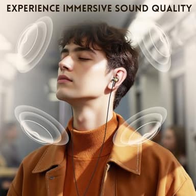 Kirababy Earbuds Wired with Microphone, 5 Pack Wired Headphones with Powerful Heavy Bass, High Definition, Earphones 3.5mm Jack - Image 4