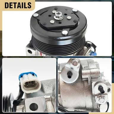 Aspligo Air Conditioner AC Compressor Fits for Chevrolet Sonic Trax 1.4L 1.8L 2013-2022, for Buick Encore 1.4L 2013-2022, with A/C Clutch, CO22301C AC Compressor, Replaces 26699506, 42623009 - Image 7