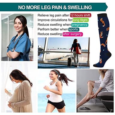 LEVSOX Compression Socks Women and Men, 20-30mmHg, Best for Nurses, Travel, Pregnancy - Image 5