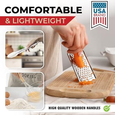 Kaluns 50 PCS Silicone Kitchen Utensils Set Complete Kitchen Set - 800°F Heat Resistant Non-Stick Premium Cooking Utensils W Wooden Handles - Can Opener, Masher, Turner, Silicone Spatula Set - Image 5