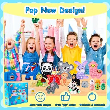 Kiss Monkey 640 PCS Prize Treasure Box Toys for Classroom, Party Favors for Kids, Fidget Toys Bulk, Goodie Bags Stuffers for Kids, Birthday Gifts, Pinata Stuffers, Carnival Prizes - Image 4