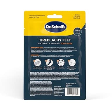 Dr. Scholl's® Tired, Achy Feet Soothing & Reviving Foot Mask, 3 Pair, Warming Booties - Image 7