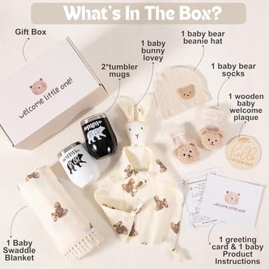 New Mom Gifts, Gender Reveal Gifts for Parents to Be, Pregnancy Gift Set for Expecting Mom, First Time Moms Gift Ideas, New Parents Gifts for Couples, New Baby Gift Basket for Baby Shower - Image 2