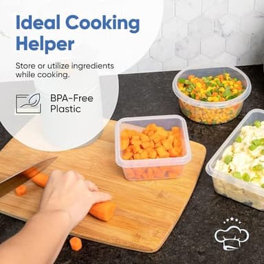 Chefs Path 48 Piece BPA-Free Plastic Food Storage Container Set with 24 Containers and 24 Lids for Kitchen Pantry Organization and Meal Prep - Image 8