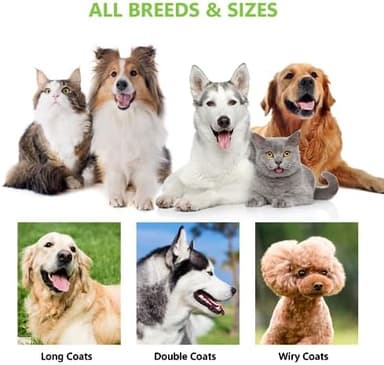 Deshedding Dog Brush for Shedding - 2-in-1 Professional Undercoat Rake and Furminator for Dogs | Shedding Control for Long-Haired Dogs and Cats, Deshedding Tool, Knot Removal,Orange - Image 5