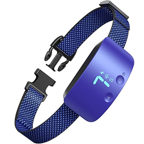 NBJU Bark Collar for Dogs,Rechargeable Anti Barking Training Collar with 7 Adjustable Sensitivity and Intensity Beep Vibration for Small Medium Large Dogs(Dark Blue - Image 1