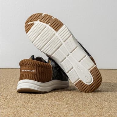 Bruno Marc Men's Arch Support Casual Slip-on Shoes Loafers for Men Non Slip Comfortable Boat Shoes,Size 10,Black/Brown,SBLS2302M - Image 4