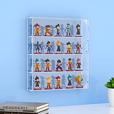 AITEE Acrylic Display Case for Mini Funko Pop Figures, Clear Wall Mounted or Desktop 4 Layer Storage Box Cabinet Organizer for Mini Toys, Collections or Stone - Image 6