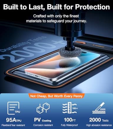 TORRAS IPX8 Waterproof Phone Pouch Floating, Underwater Screen Touchable, Water Proof Case with Lanyard for iPhone 16 Pro Max 15 S25, Cellphone Dry Bag Cruise Essentials 7.0 inch, Black - Image 6