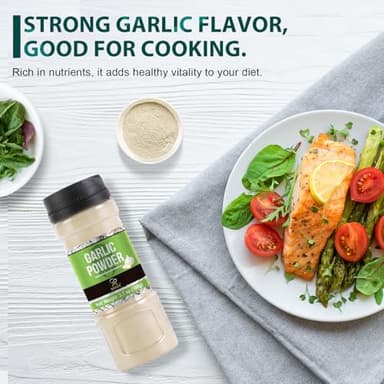 Soeos Garlic Powder, 105g (3.7oz), Garlic Powder Seasoning, Additive Free, Non-GMO, Garlic Seasoning for Flavor Vegetables, Grilled Meats, Salads, Dressings and More - Image 5