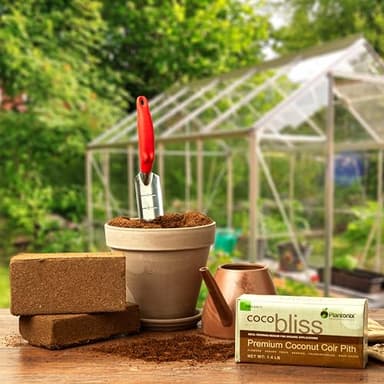 Coco Coir 650gm Bricks (5-Pack) - Organic Coco Coir for Plants & Gardening - OMRI-Listed Cocopeat for Garden Soil, Seed Starter Soil, & Mulch - Organic Coconut Bricks - Coconut Fiber Potting Mix - Image 8