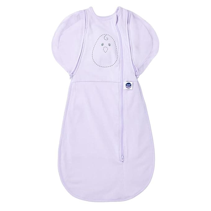Nested Bean Air 6-in-1 Adaptable Baby Sleep Sack - Unweighted - Comfort & Safety for Natural Sleep, Preferred Arm Position Reduces Startle Reflex, Better for Baby, NB (7-13lbs) Lavender - Image 1