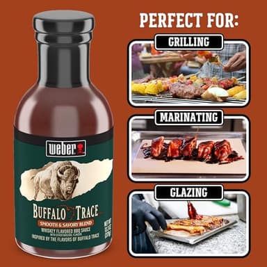 Weber Buffalo Trace Whiskey Flavored BBQ Sauce, 13.3 oz - Image 7